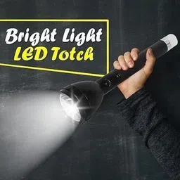 crentila Rechargeable Long Range Led 2 in 1 Long Distance Torch Up to 1 Km high power 8 hrs Torch Emergency Light image 4