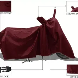 raqtro Two Wheeler Cover for Bajaj image 3