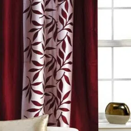 bella true 213 cm (7 ft) Door Polyester Semi Transparent Curtain Single Curtain image 1