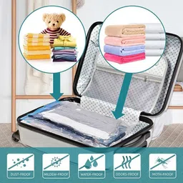 maitri enterprise 5Pack Vacuum Compression Storage Bags With Pump,Space Saver Sealer Bag M52 Travel Storage Vacuum Bags-picture-21