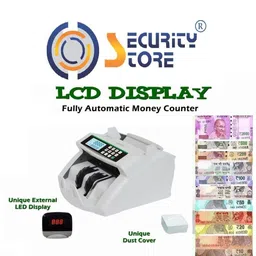 Security Store Note Counting Machine With Fake Note Detection Manual Value (LCD Display ) Note Counting Machine image 3