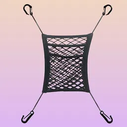 elvos 3-Layer Car Mesh Organizer, Seat Back Net Bag, Automotive Seat Back Organizers, Car Multi Pocket-picture-32