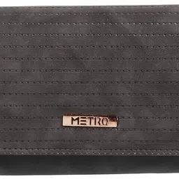 metro Women Casual Grey Artificial Leather Wallet-picture-15