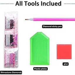 trexee DIY 5D Diamond Embroidery Paintings Art Kit for Home Wall Decor Rainbow Tree Canvas 12 inch x 16 inch Painting image 3