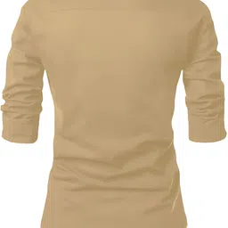 lirmo Men Solid Pure Cotton Straight Kurta image 3