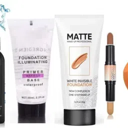 swenky MAKEUP COMBO FIXER PRIMER FOUNDATION STICK PUFF-picture-34