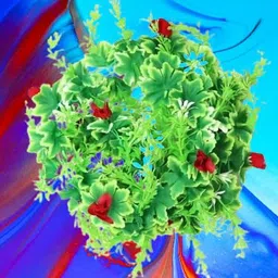 dynamic retail global Artificial Hanging Flowers Plant Wall Hanging Garland Chain Home Decor BA227 Multicolor Rose Artificial Flower image 5