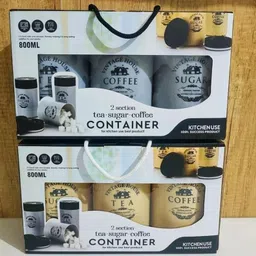 artsyhomies Plastic Tea Coffee & Sugar Container - 800 ml image 4