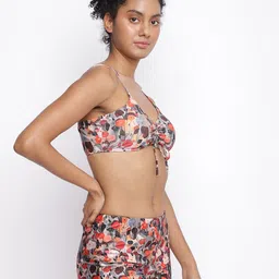 la intimo Kadmat Shorts Two Piece Set Printed Women Tankini Multicolor Swimsuit image 3
