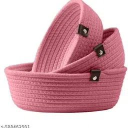 viraaj collection Cotton BOWLS Storage Basket image 3