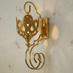 fos lighting Gold Antique Hand carved Unique Brass Single-Light Wall Lamp-picture-16