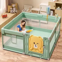 nucarture Baby playpen kids safety Mesh for Babies play area fence for Toddler-picture-13