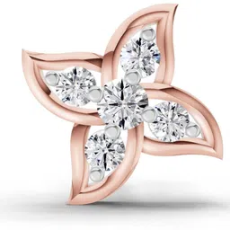 Sparkles Certified Lab Grown Diamond Rose Gold Stud image 3