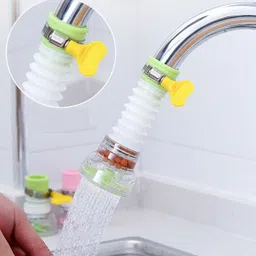 Rotating Water Saving Kitchen Tap Shower Faucet Adjustable Output Splash Filter HealthFaucet-image-44