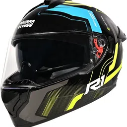 studds Drifter R1 ISI & DOT Certified Full Face Helmet with Inner Sun Visor and Spoiler Motorbike Helmet-picture-23