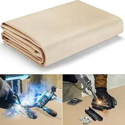 Heavy Duty Fiberglass Welding Blanket, Heat Resistant Blanket with Brass Fire Extinguisher Mount-image-9