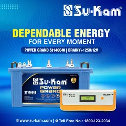 su-kam 48 Months Warranty Tubular Inverter Battery image 2