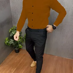 jumi enterprise Men Cotton Blend Shirt Pant Set-picture-23