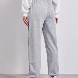warcourt Women Loose Fit Grey Cotton Blend Trousers-picture-10