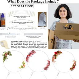 vinsfarm White Balloon arch stand image 4