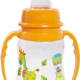 tinny tots Baby Feeding Sipper Bottle Liquids Juice Milk Feeder With Nipple & Twin Handles image 3