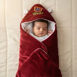 packerblanket Solid Single Hooded Baby Blanket for Heavy Winter-picture-35