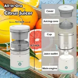 voltegic Citrus Juicer, Portable Cordless Fruit Juicer Mixer Juicer Jar image 4