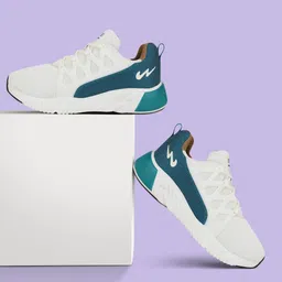 campus BARLEY Men's Sports Shoes | Memory Foam Comfort & Anti-Slip Sole Design |Lace-Up Training & Gym Shoes For Men image 2