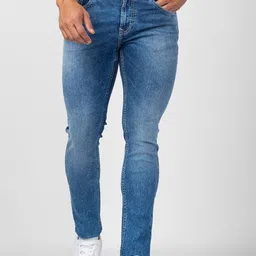 SPYKAR Men Super Skinny Fit Low-Rise Light Fade Jeans image 1