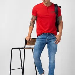 SPYKAR Men Super Skinny Fit Low-Rise Light Fade Jeans image 5