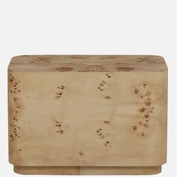 casacraft from pepperfry Jolanta Oak Burl Veneer Large End Table in Natural finish image 5