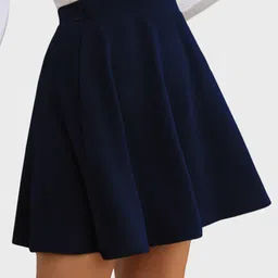 BUY NEW TREND Self Design A-Line Mini Skater Skirt-picture-11
