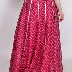 Frolic Rolic Printed Flared Maxi Skirt-image-18