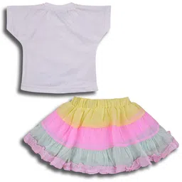 Wish Karo Girls Printed Cotton Top with Skirt image 5