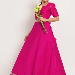 studio rasa Embellished Detailed Flared Maxi Ethnic Skirt image 4