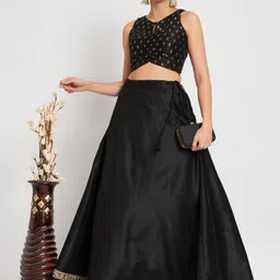 studio rasa Embellished Detailed Flared Maxi Ethnic Skirt image 5