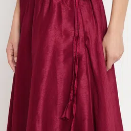 studio rasa Ethnic Motifs Printed Flared Maxi Ethnic Skirt image 3