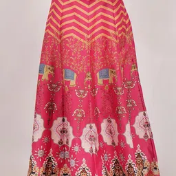 Frolic Rolic Printed Flared Maxi Skirts-picture-11