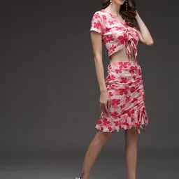 BAESD Printed Knee Length Straight Skirts image 2