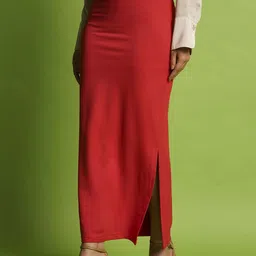 Globus High Rise Stretchable Straight Side Slit Maxi Pencil Skirt image 2