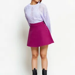 FREAKINS Raisin A-Line Mini Skater Skirt image 3