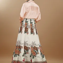 SAPTRANGI Flared Maxi Skirt image 4