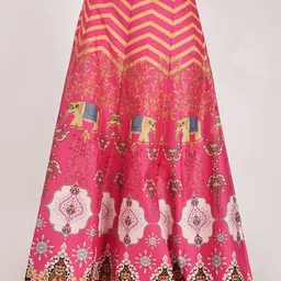 Frolic Rolic Printed Flared Maxi Skirts image 4