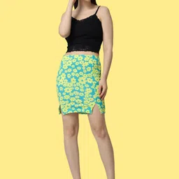 Popwings Pack Of 2 Printed Pencil Above Knee Length Skirts image 4