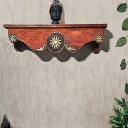 Multicolour Wood Floating Wall Shelf by Disoo Fashions-picture-31