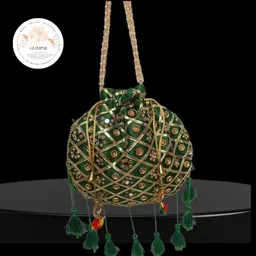 glimpse Women Green Potli-picture-28