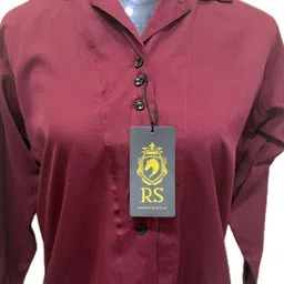 rs fashion Women Regular Fit Solid Lapel Collar Casual Shirt-picture-28