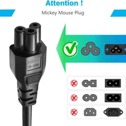 MAZON 3 Pin Laptop Power Cable universal 90 W Adapter image 3