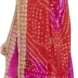 ana collection Silk Blend Solid Multicolor Women Dupatta image 2