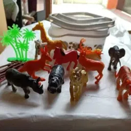 cj children's joy Zoo Wild Animal Toy Figures Set for Kids - 12 Pcs Jungle Learning Toys image 4